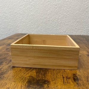 7" Bamboo Square Container